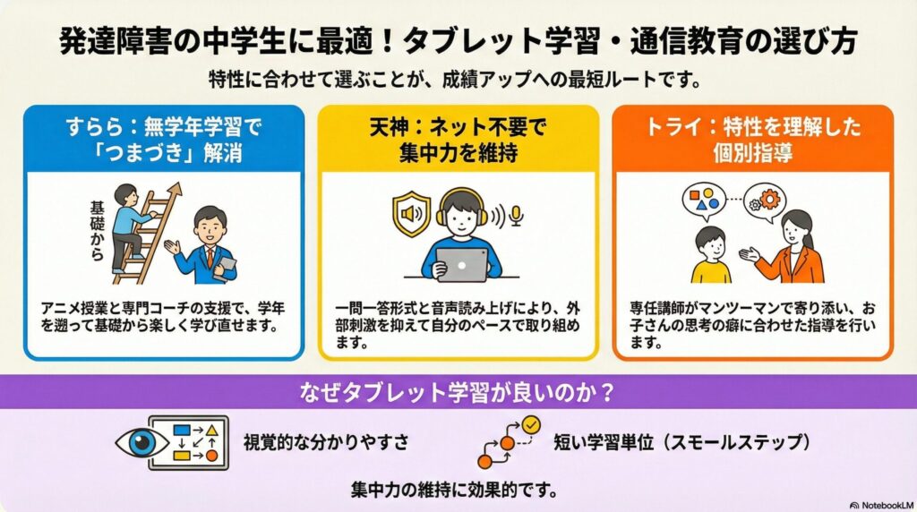 発達障害の中学生向けおすすめタブレット学習まとめ