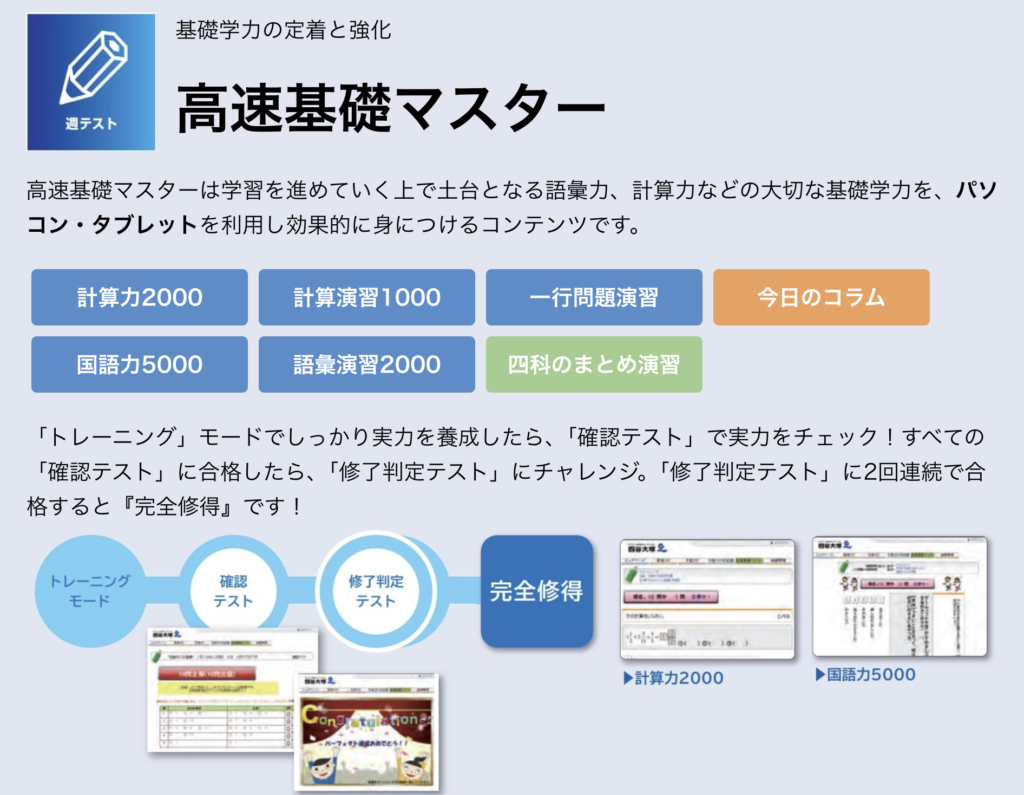 進学くらぶの高速基礎マスター